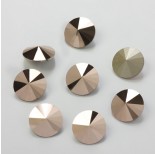 Zdjęcie - Swarovski rivoli stone rose gold 14mm